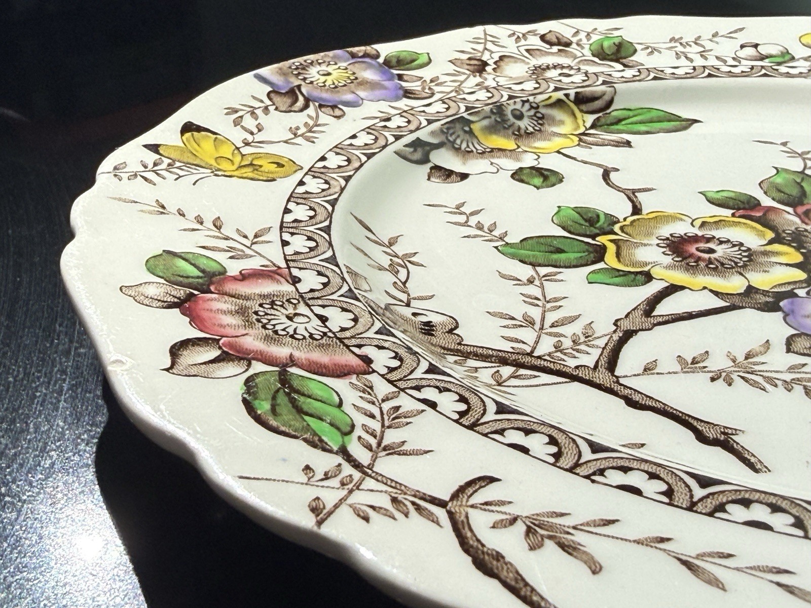 Set of 5 Alfred Meakin Medway Beautiful Dinner Plates Transferware Floral