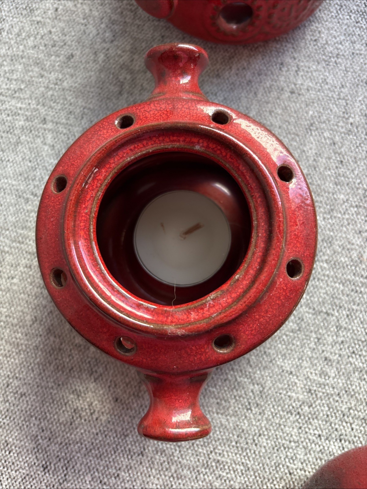 8 Pc Set Truam Feuer Red Dream Fire Mulled Wine West Germany 1980s