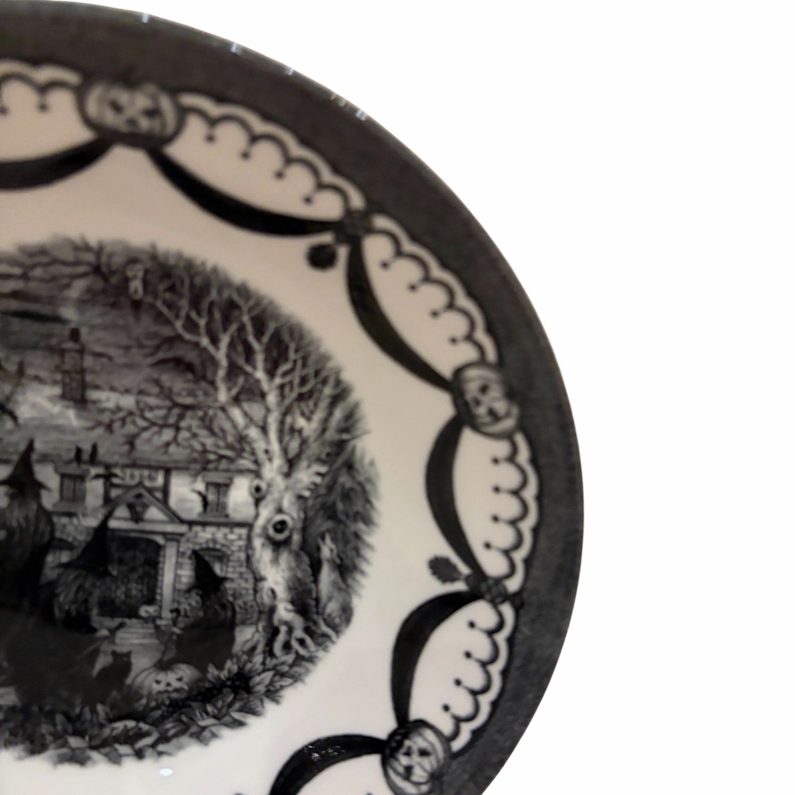 Royal Stafford HALLOWEEN WITCH Cereal Bowls 7.75in Set of 2 Ceramic Spooky New