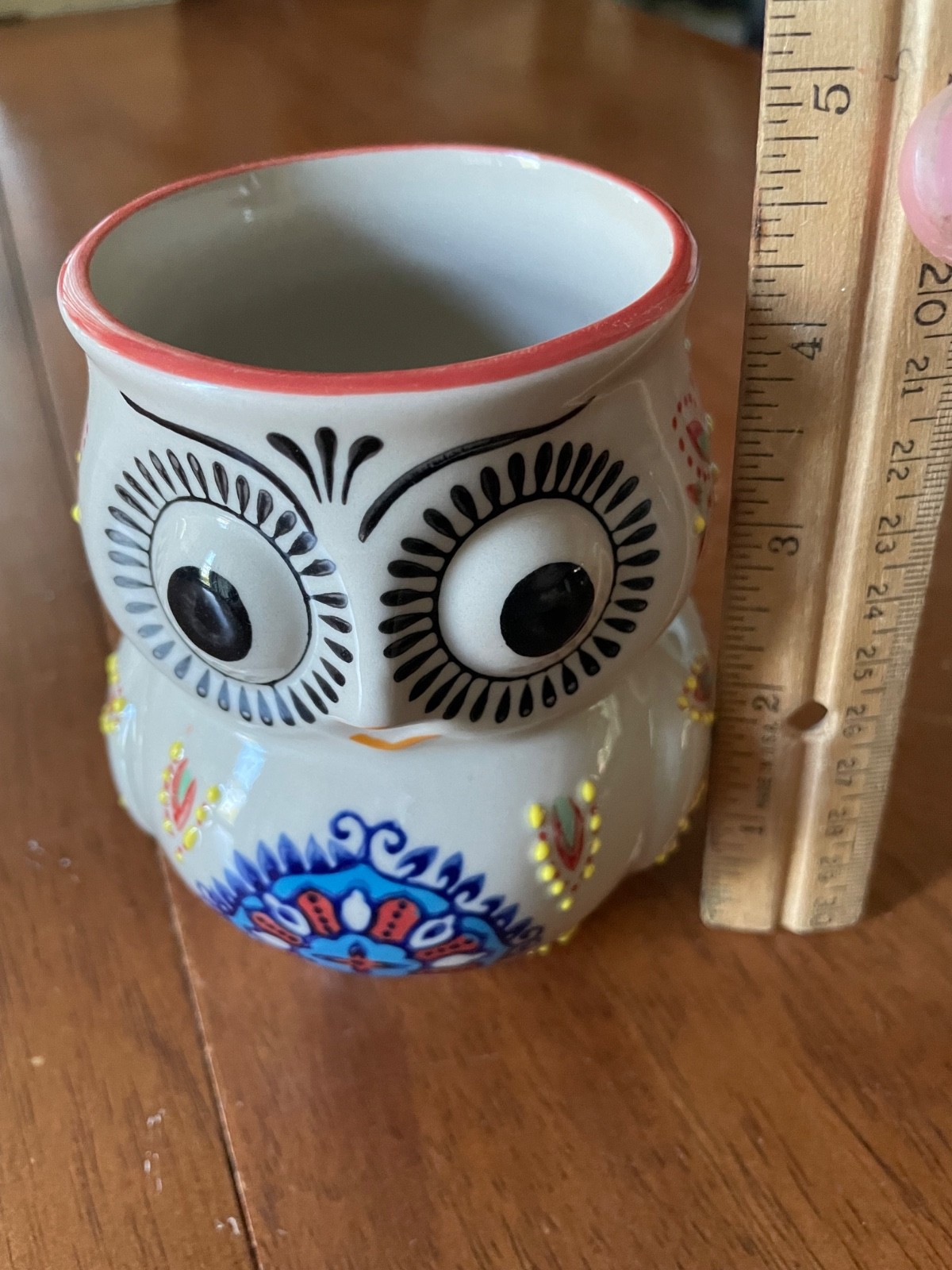 Yokohama Studio Miyabi Owl Mug Hand Painted Ceramic 3D Coffee Tea Cup Japan