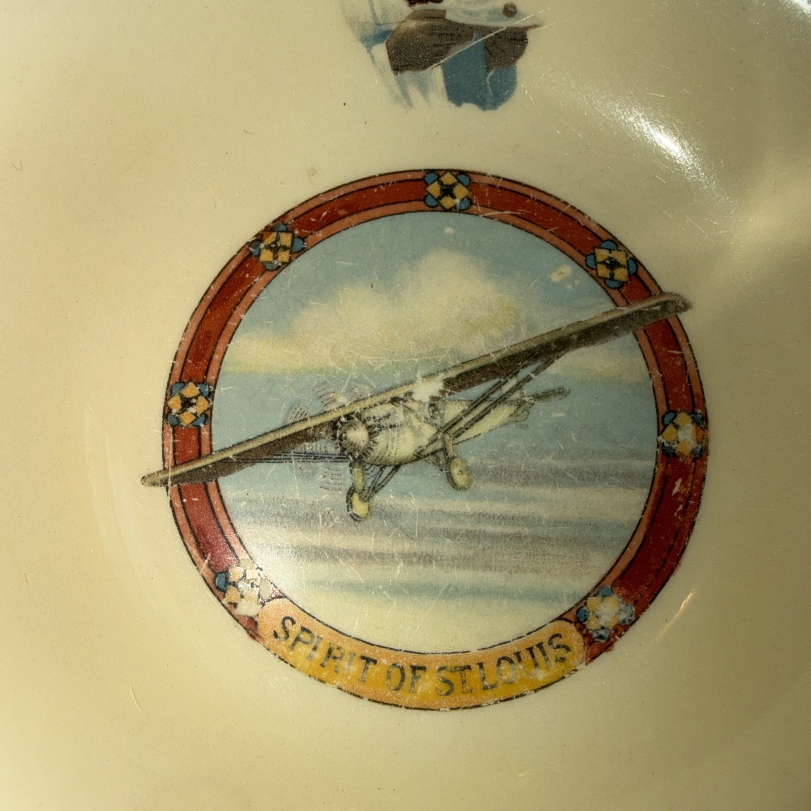 Vintage Cream of Wheat Cereal Bowl Spirit of St. Louis