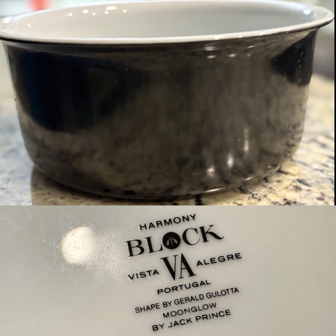 Block Vista Alegre Harmony Moonglow 9” Baking Dish Portugal By Gerald Gulotta