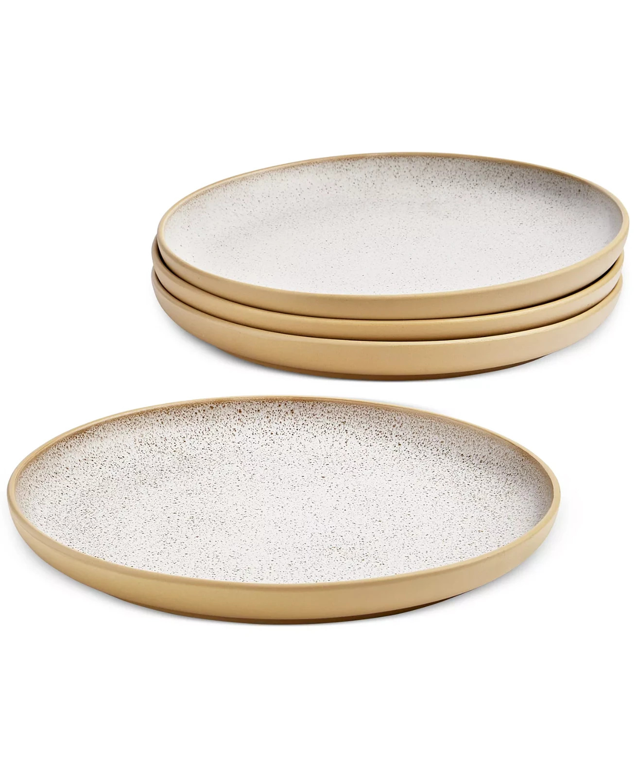 Oake Clay Dinner Plates Solid and Speckled Glaze 10”