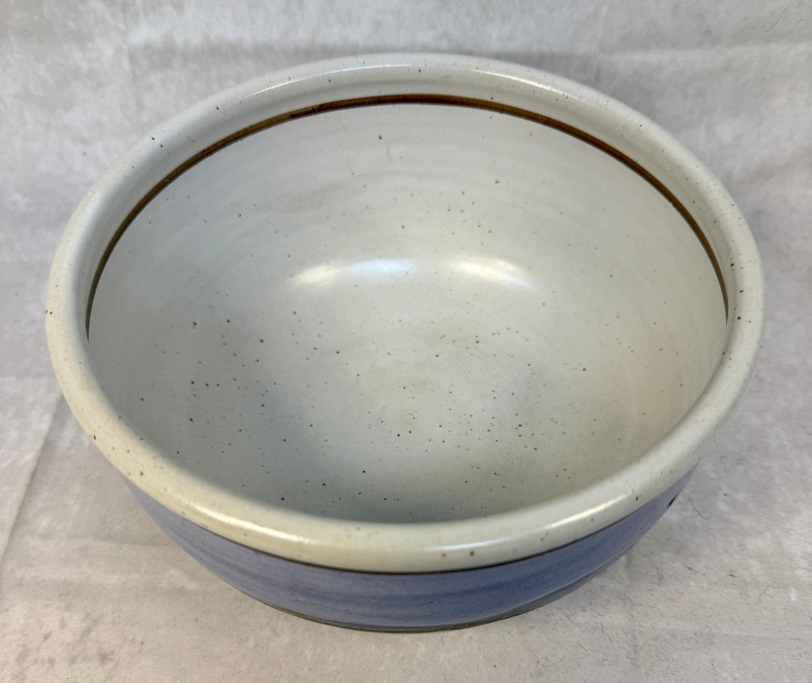 Studio Art Handmade Drip Glaze 8″ Pottery Bowl, Signed & Dated by Artist USA