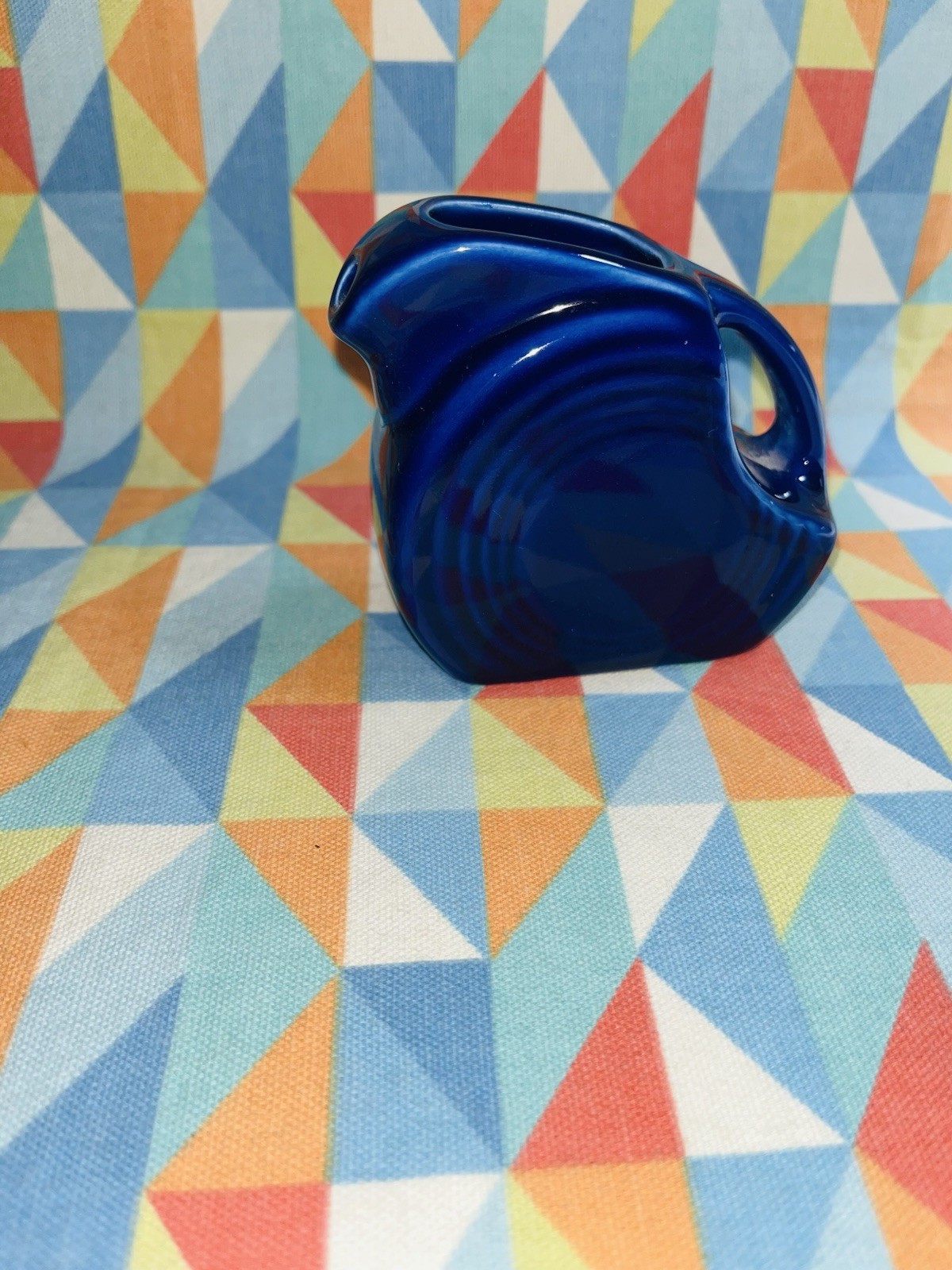 FIESTAWARE MINI DISK PITCHER creamer Twilight Blue NEW FIESTA 5 OZ. new disc