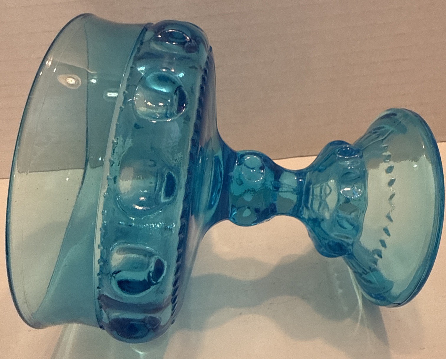 Indiana Glass Blue Kings Crown Compote Candy Dish – EUC