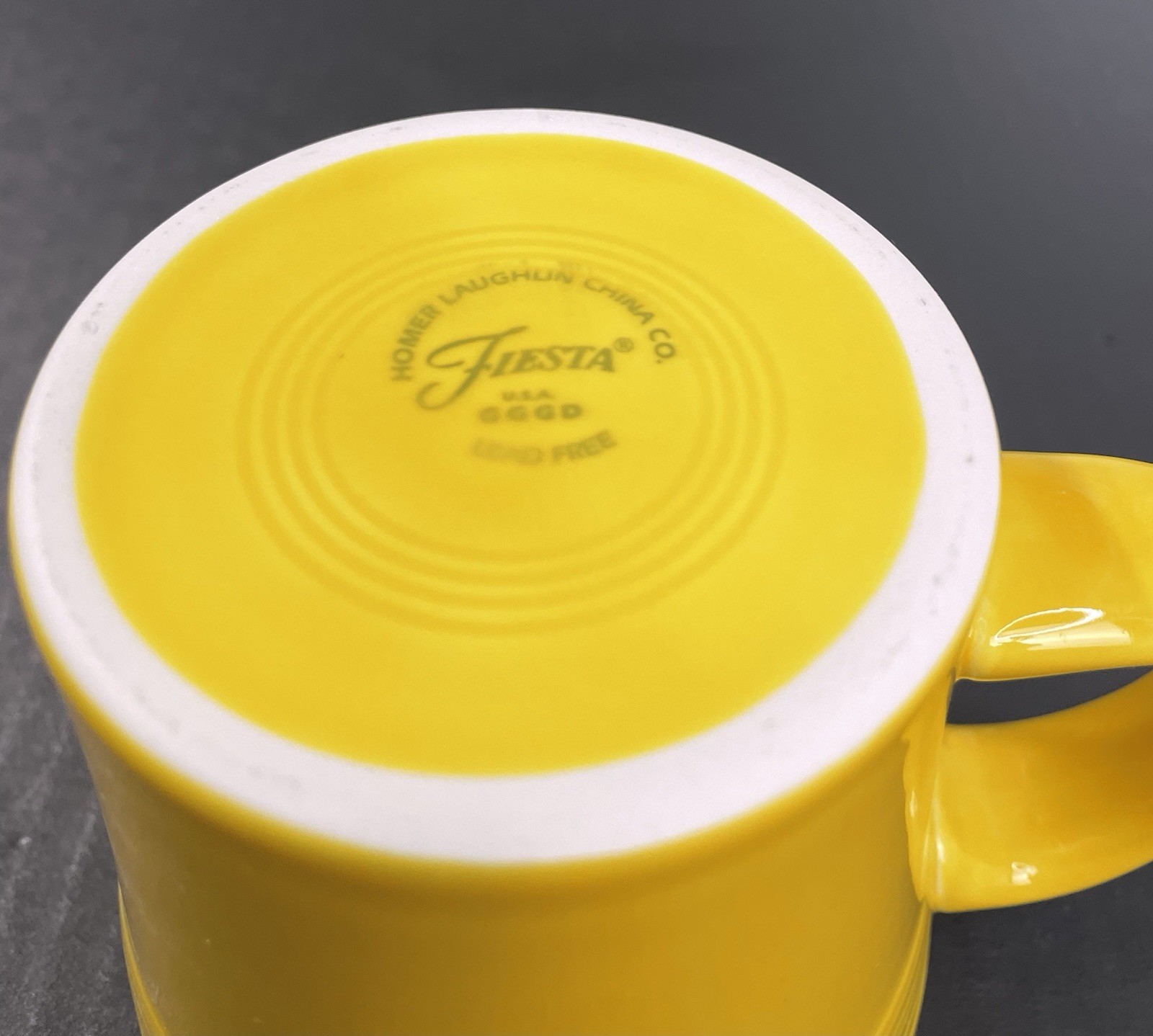 HLC Homer Laughlin Fiesta 15 Oz Tapered Mug Yellow