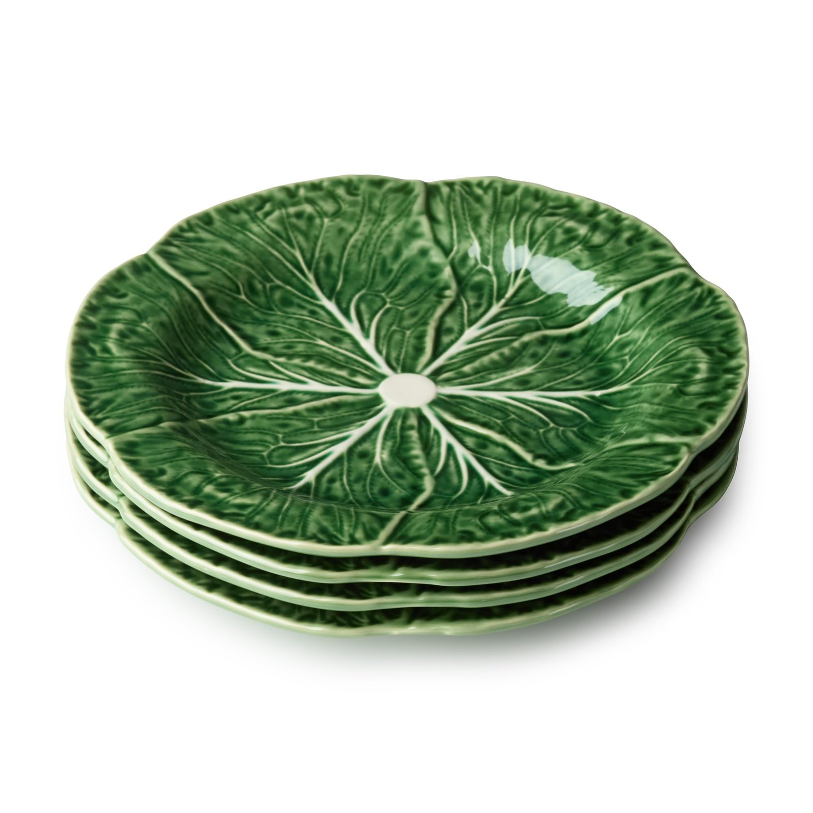 Cerified International Le Jardin Green Cabbage 3D Salad/Dessert Set Of – 9