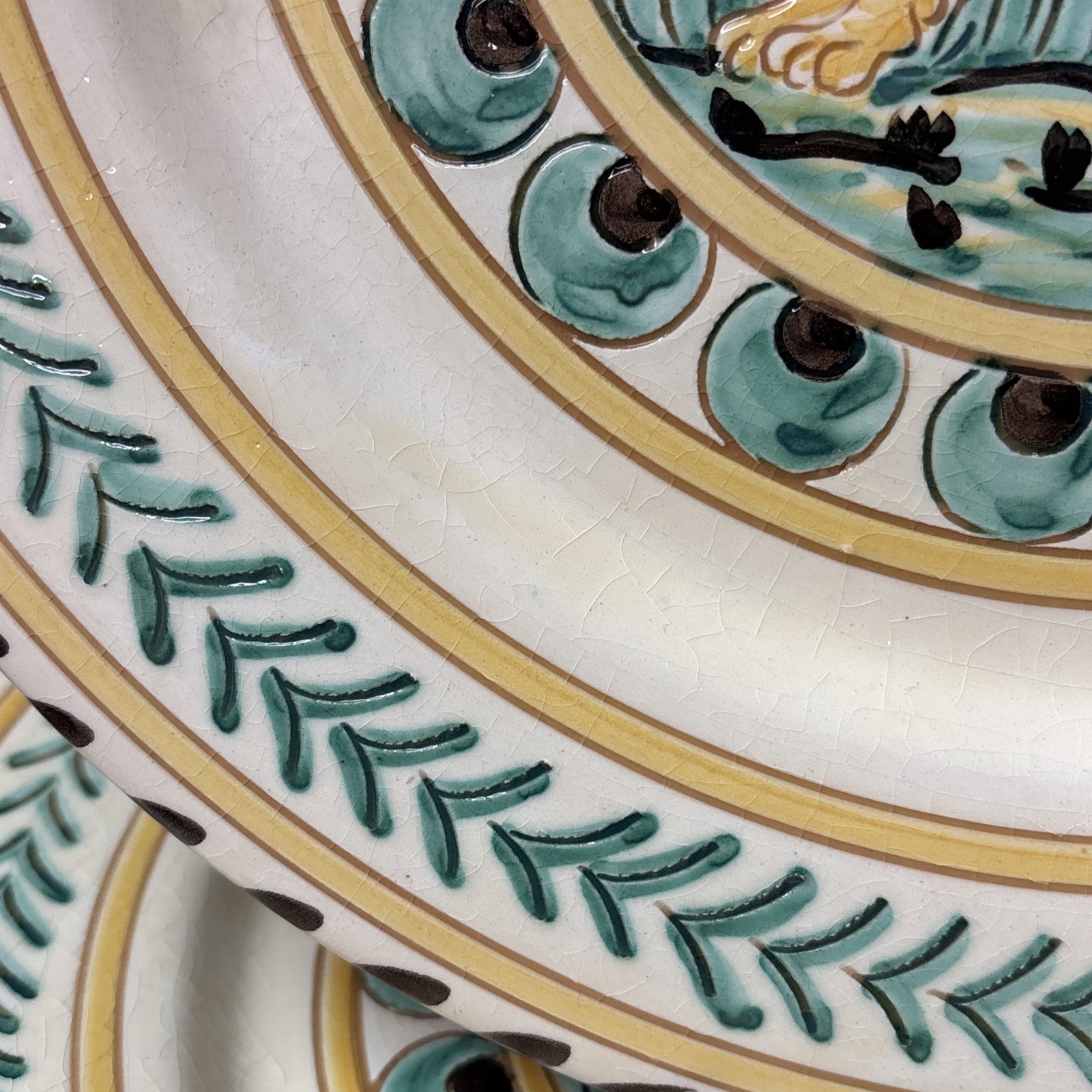 Grazia Deruta LION for Bergdorf Goodman Plate 11 1/4 Inches #CRAZED#
