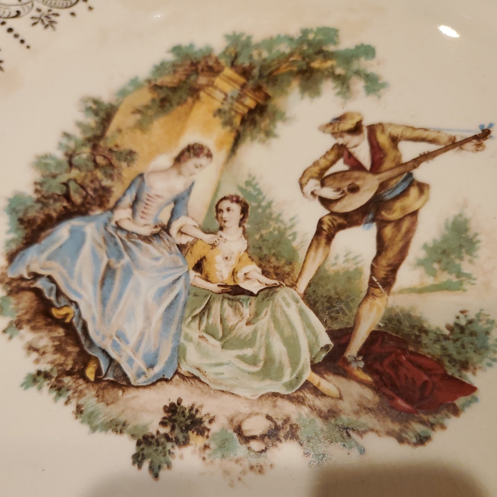 Vtg AMERICAN LIMOGES TRIUMPH CHINA D’OR Serenade 22K Gold 26 Pieces