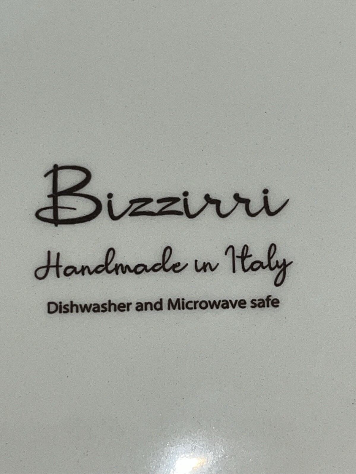 Bizzirri Handmade In Italy Salad Plate Scalloped Edges Yellow/Cobalt Blue 8.5”