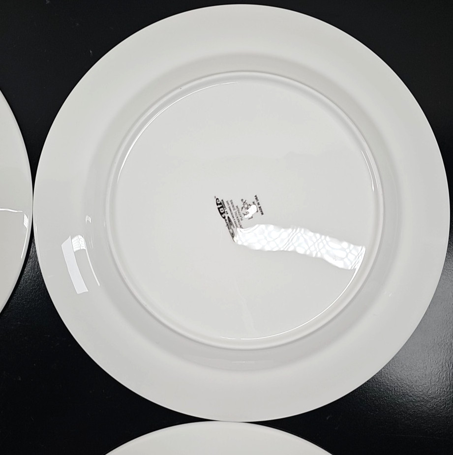 4 Lenox Continental Dining Platinum Dinner Plates Set Elegant Serving Dishes Lot