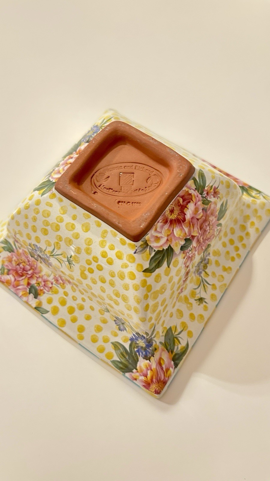 Vintage Mckenzie’s child’s square bowl or trinket bowl.
