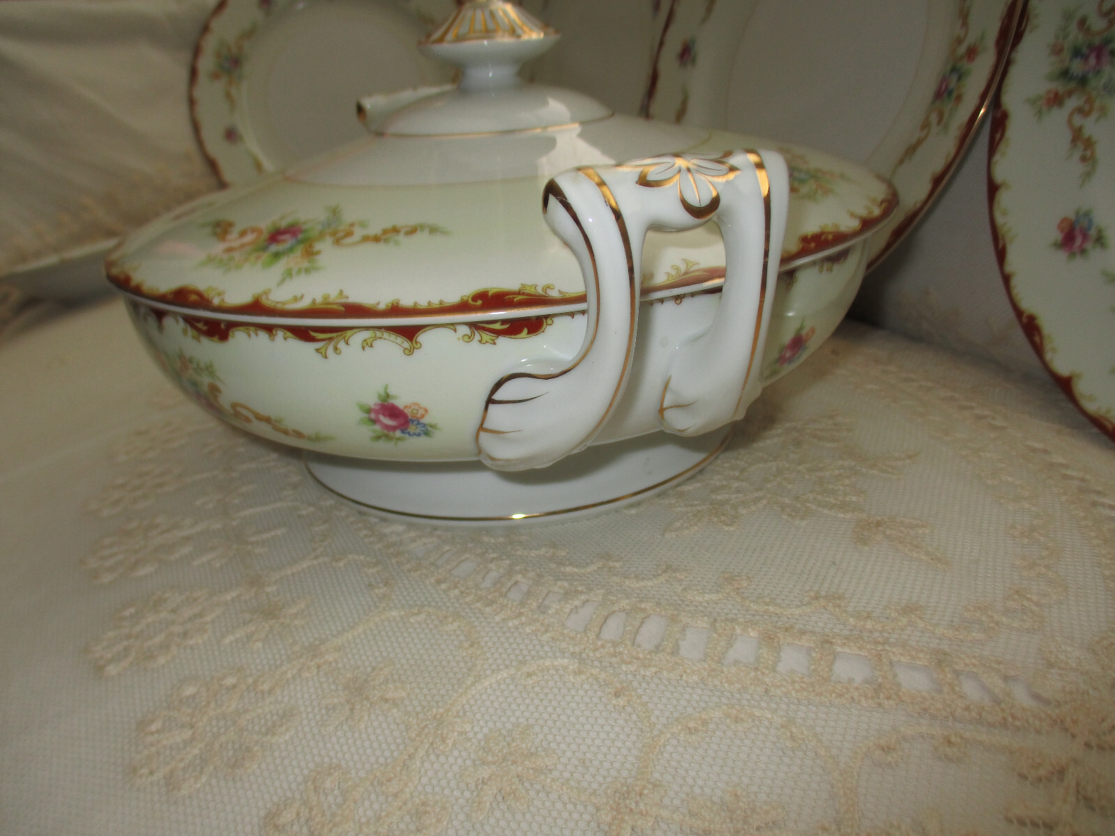 Vintage Harmony House “Wembley” Porcelain Dinner Set for 6 and Covered Tureen