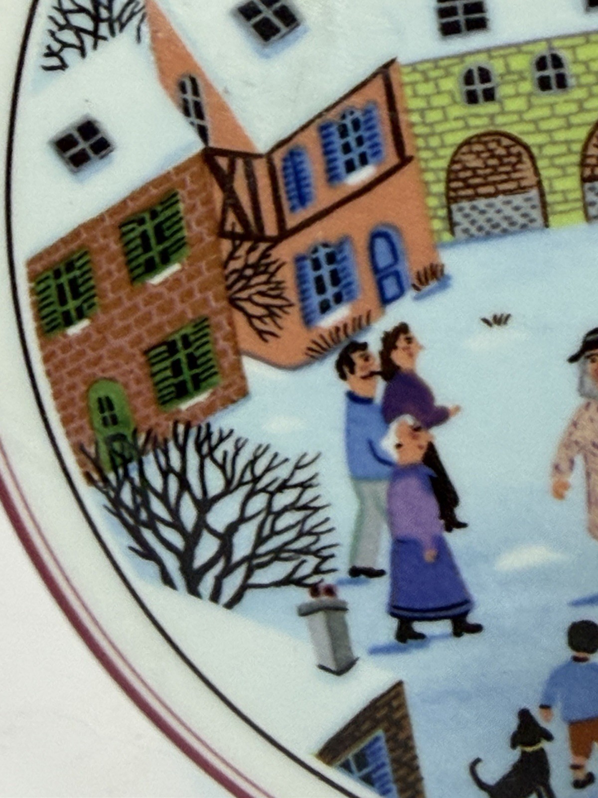 Villeroy & Boch NAIF CHRISTMAS Large Dish Box With Lid 5″ Trinket Candy Nuts