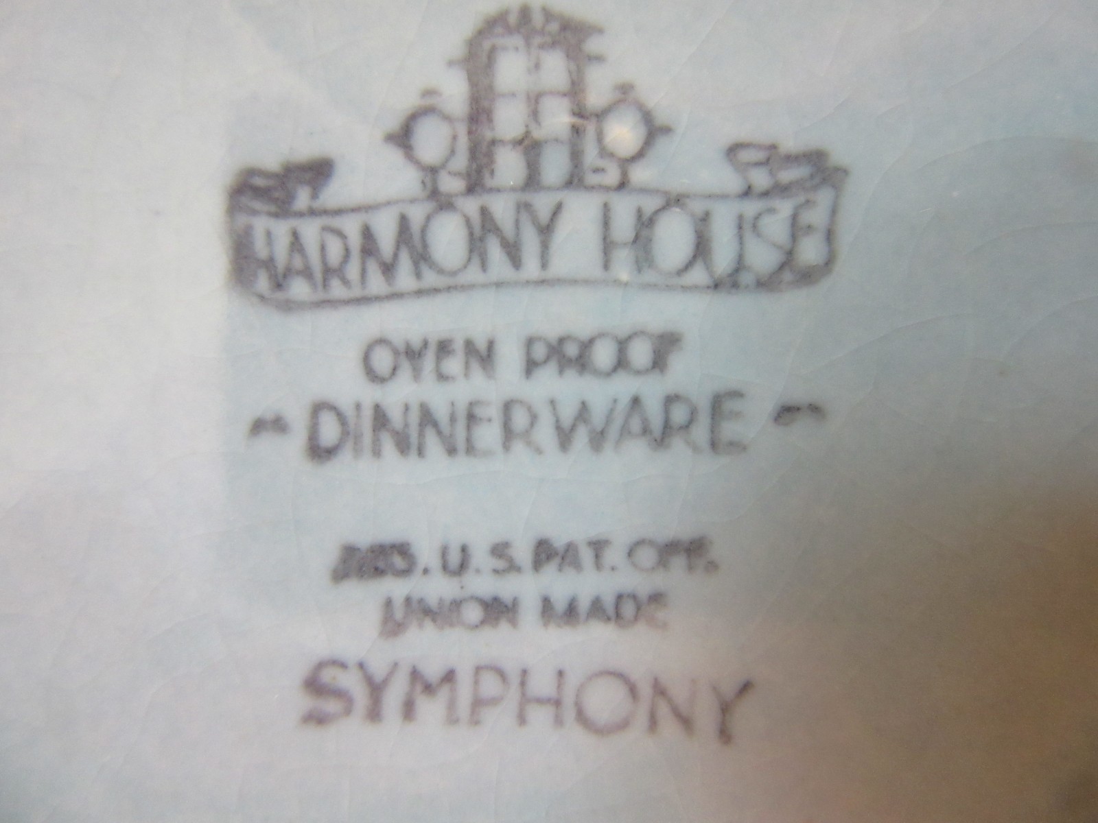 2-Vintage 1950’s Sears HARMONY HOUSE SYMPHONY 9 1/4 ” Luncheon Plates PINK AQUA