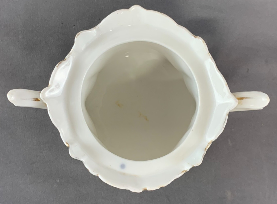 Antique RS Prussia Porcelain Lot of 4 – Creamers, Open Sugar and Covered Sugar