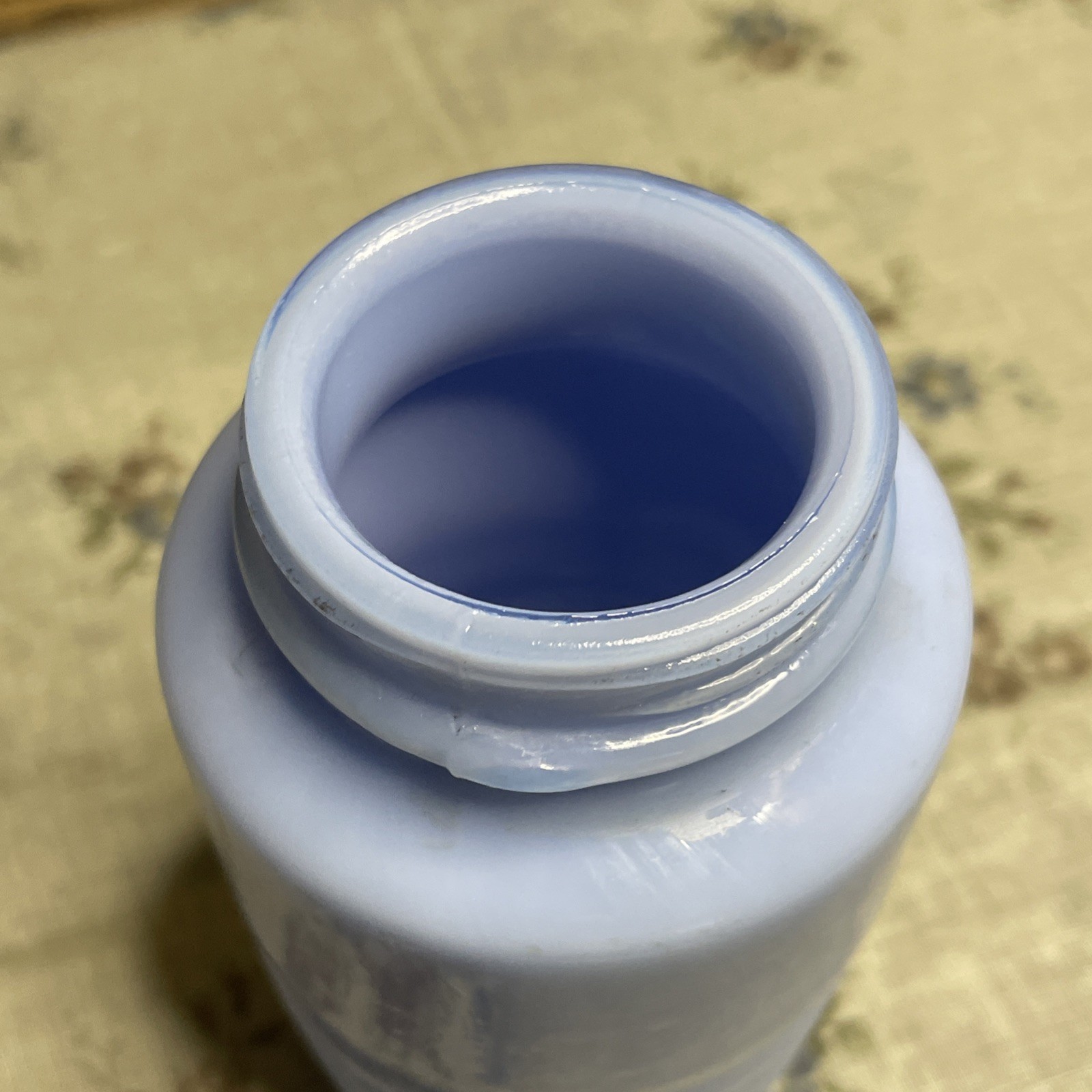 Vintage Jeannette Delphite Blue Glass PAPRIKA Shaker 1930s Glass Hard to Find