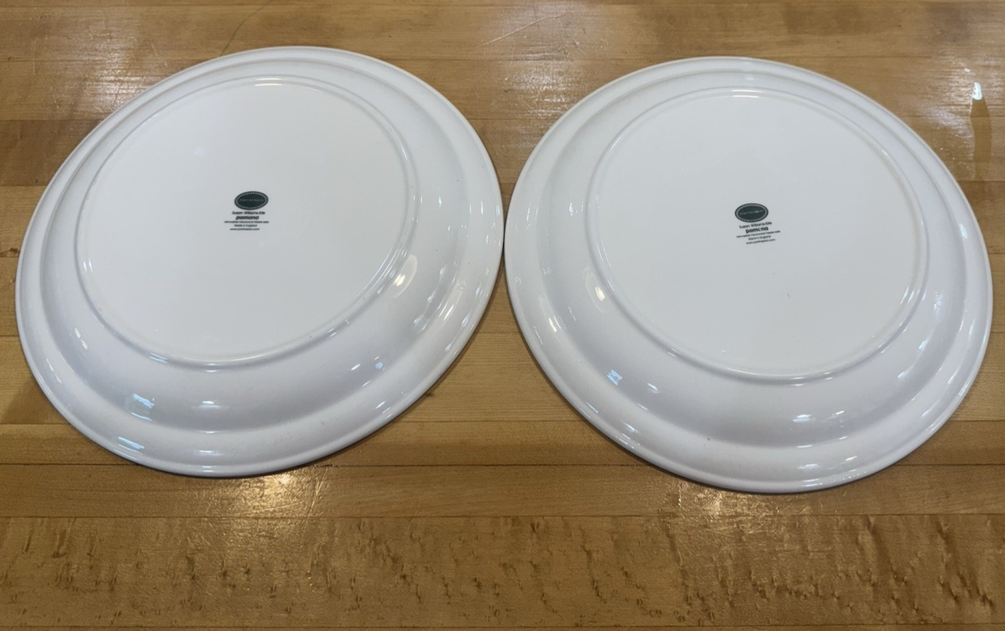 Portmeirion Pomona Set of 2 Dinner Plates – Apple and Peach – 10.5″
