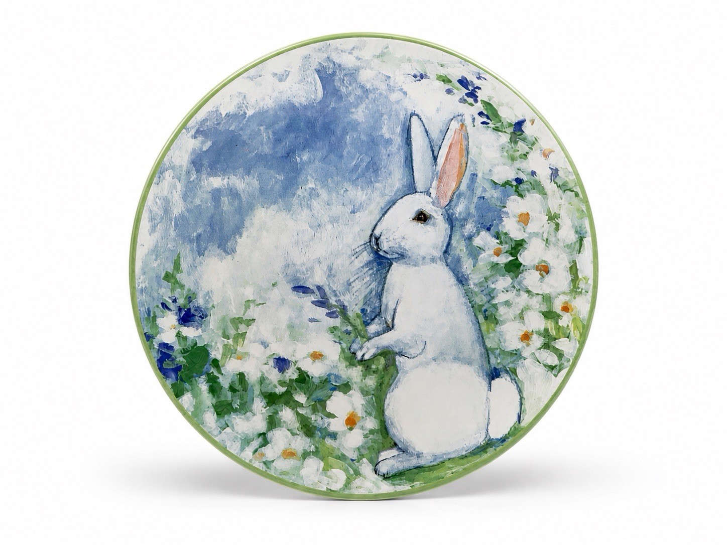 1 Certified International Easter Morning Flowers Spring Ceramic Dinner Plate New