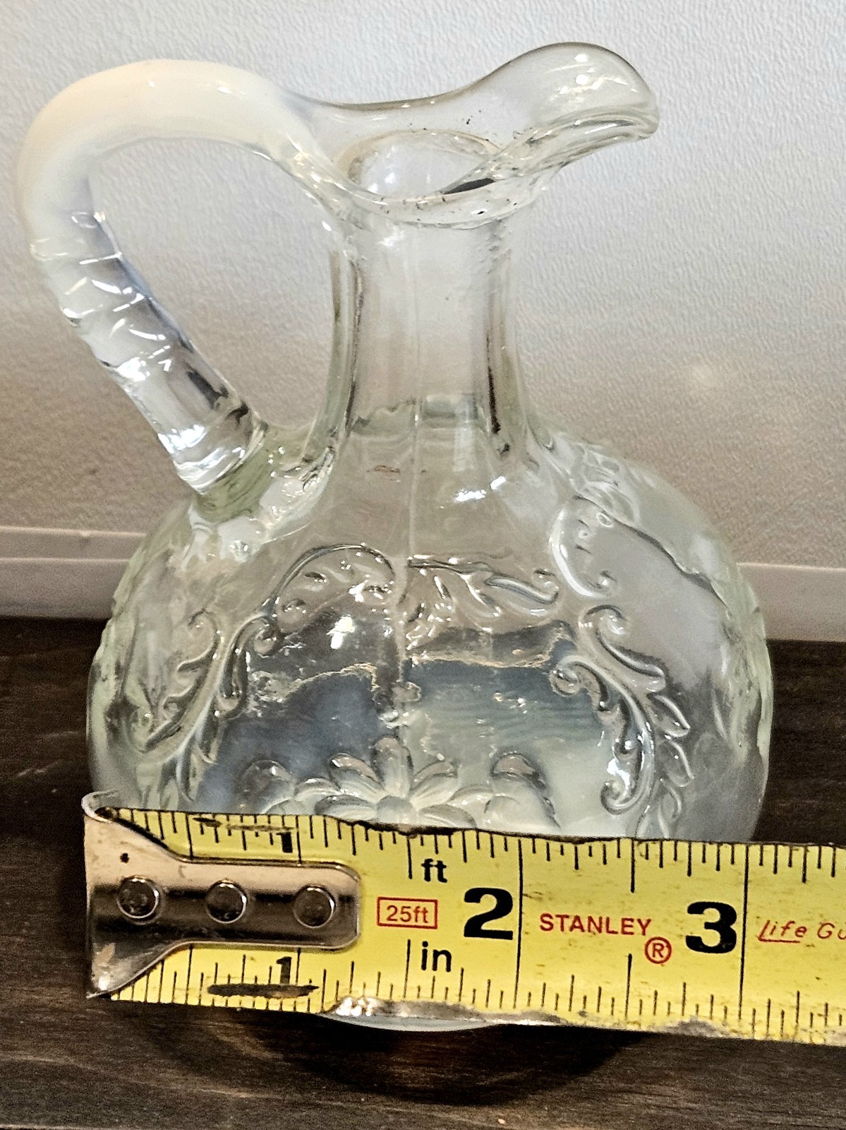 Northwood Glass Opalescent Intaglio Cruet C.1899