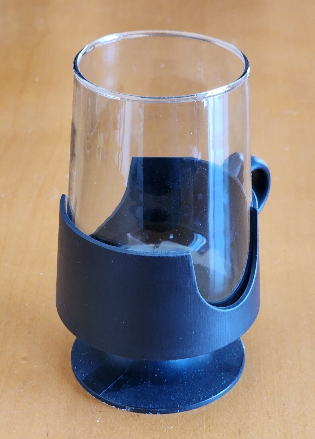 Vintage Glas Snap by Corning 12 oz Glass Mug Style Base Holder Hot or Cold
