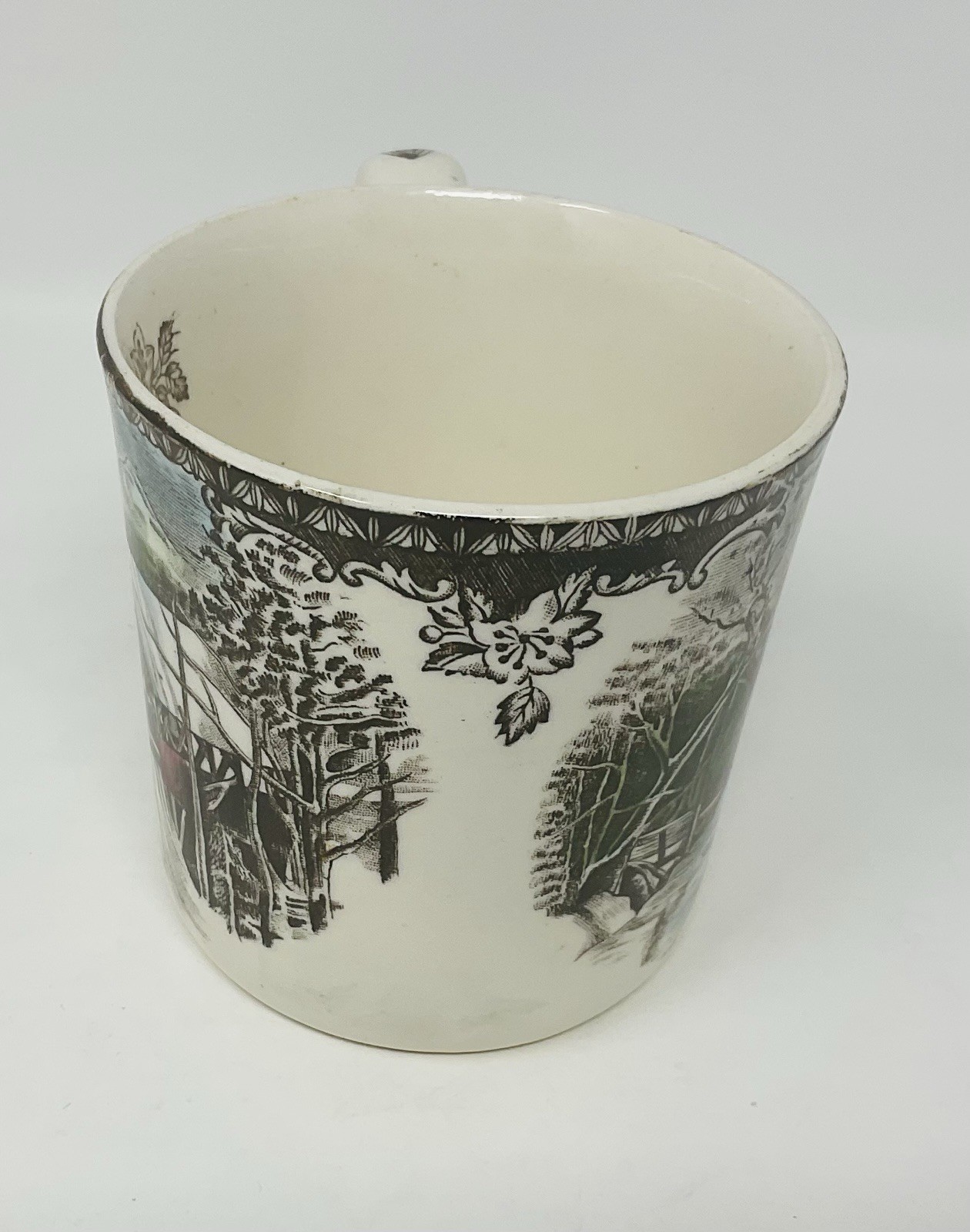 Johnson Brothers The Friendly Village Coffee Mug Cup Covered Bridge England