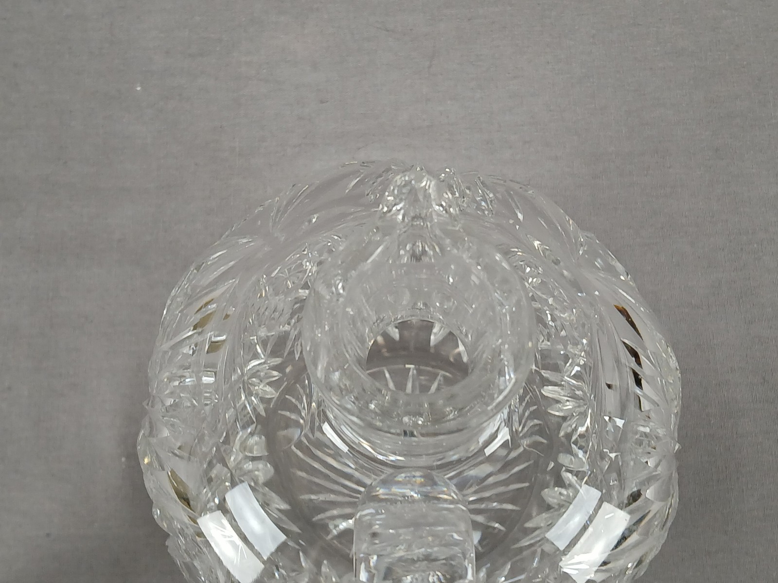 Signed Hawkes Marion Pattern American Brilliant Period Cut Glass Whiskey Jug