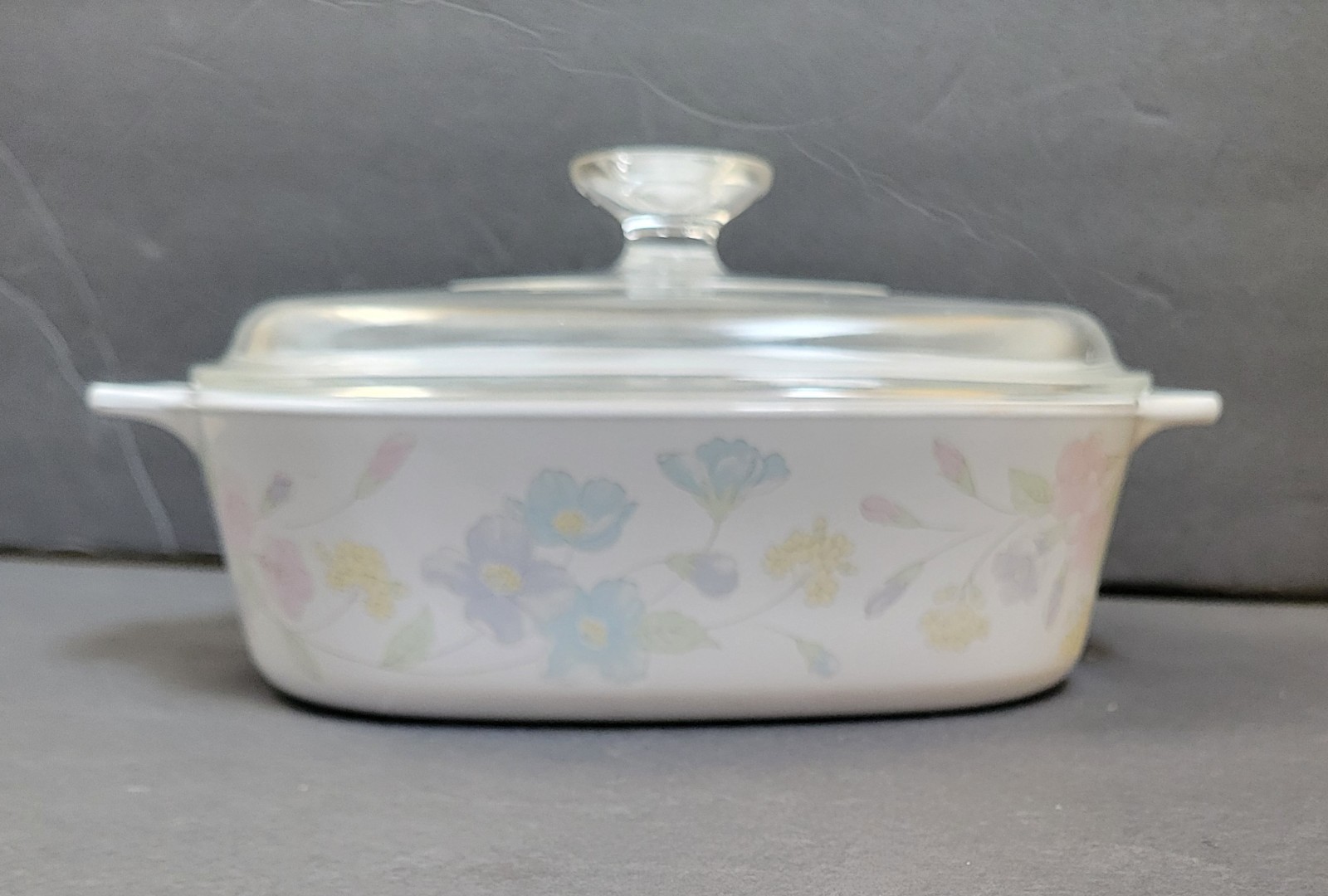 10pc Corning Pastel Bouquet Casserole Dishes and Lids EXC