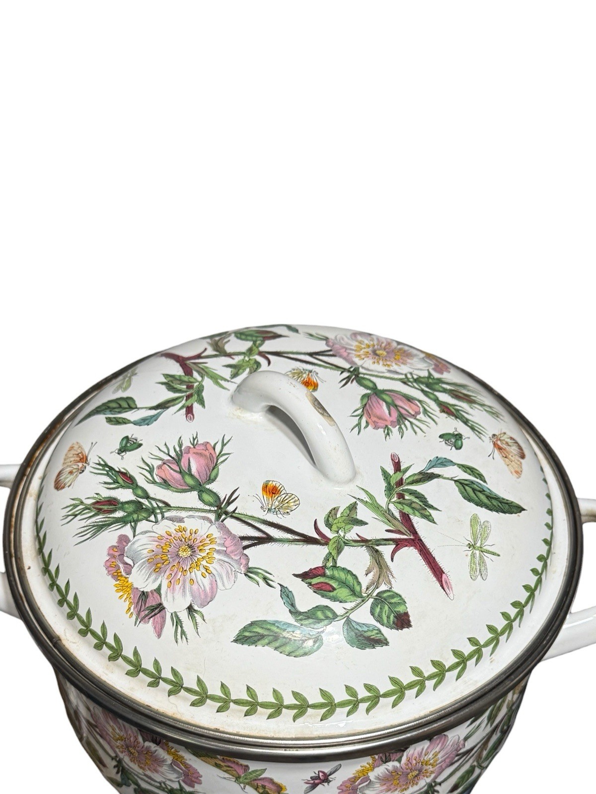 Portmeirion The Botanic Garden Circa 1972 Dog Rose Casserole Pot with Lid Spain