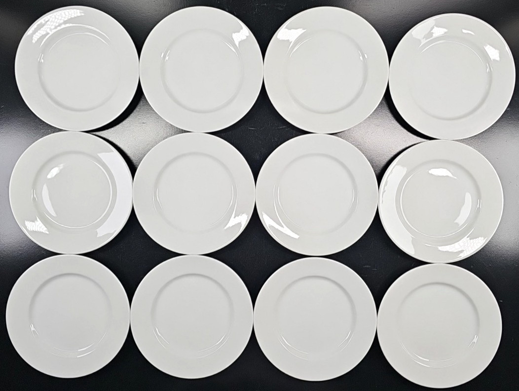 12) Ten Strawberry Street Classic White Tea Snack Appetizer Plate Set Dishes Lot