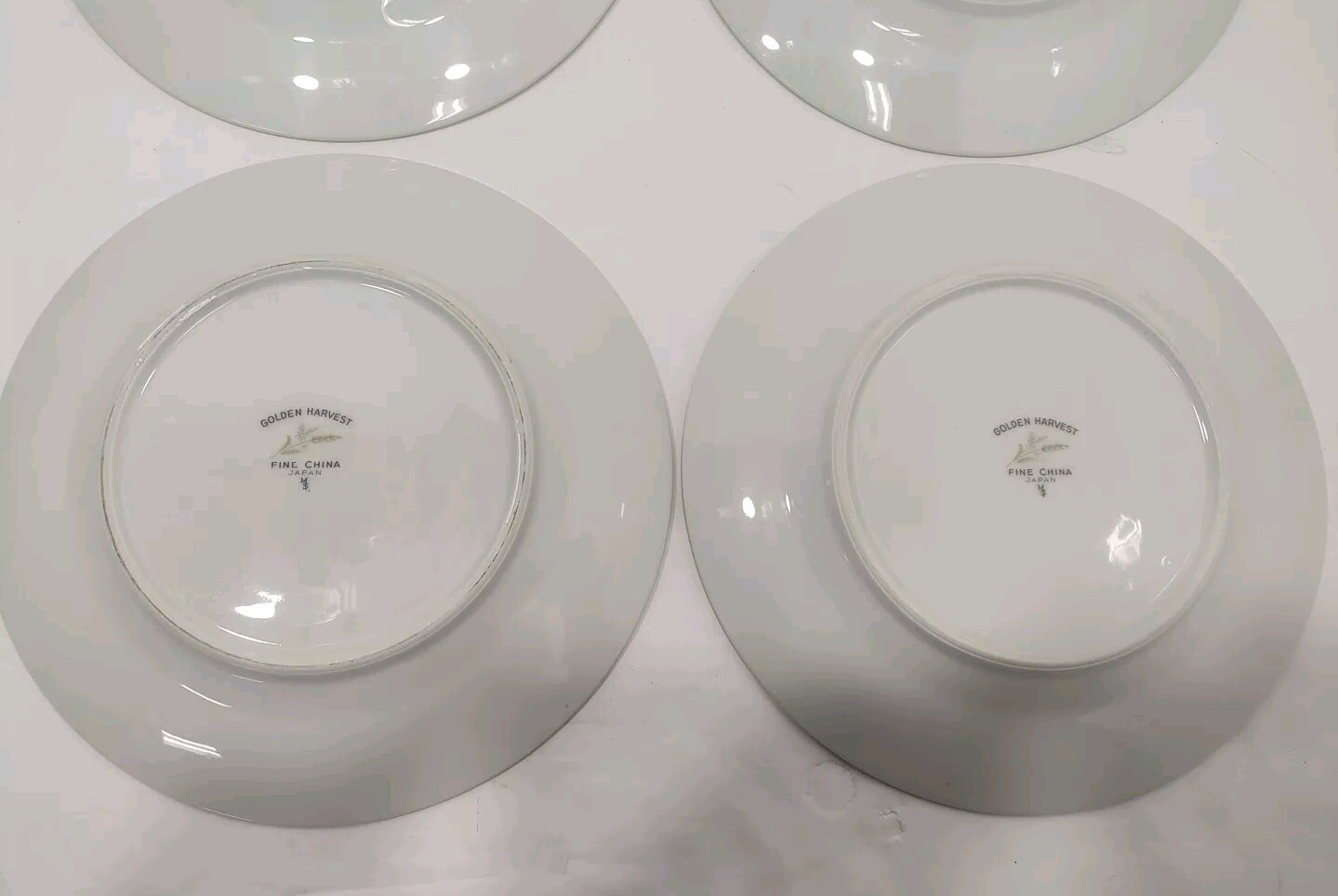 Golden Harvest By Fine China of Japan 4 Pieces Salad Plates Set In Original Box