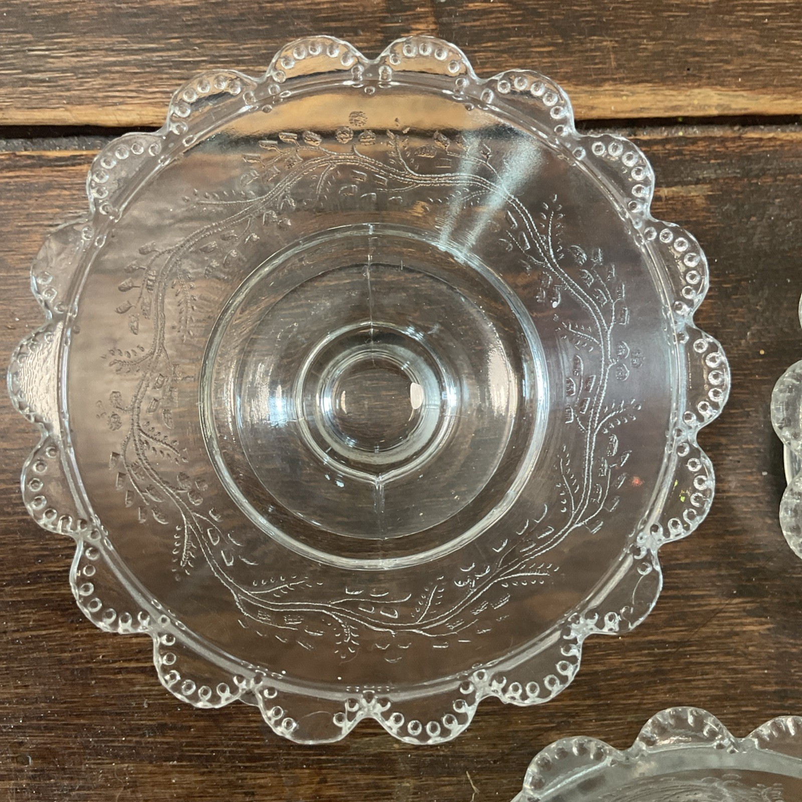 1879 CAPITOLA AKA BARLEY Bryce, Higbee Footed Sauce / Berry Bowl set of 3