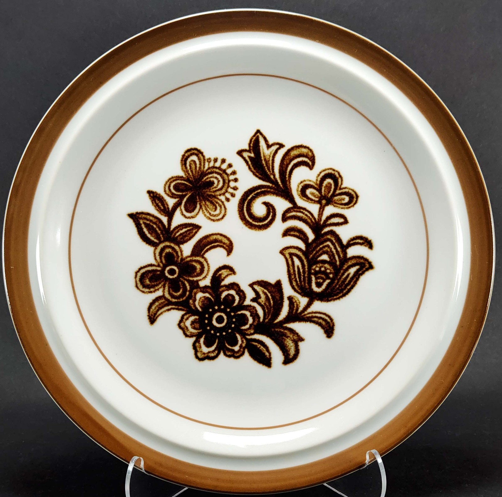 3 Mismatched Plates Brown Gallery Wall Collection Retro Rustic Boho Decor