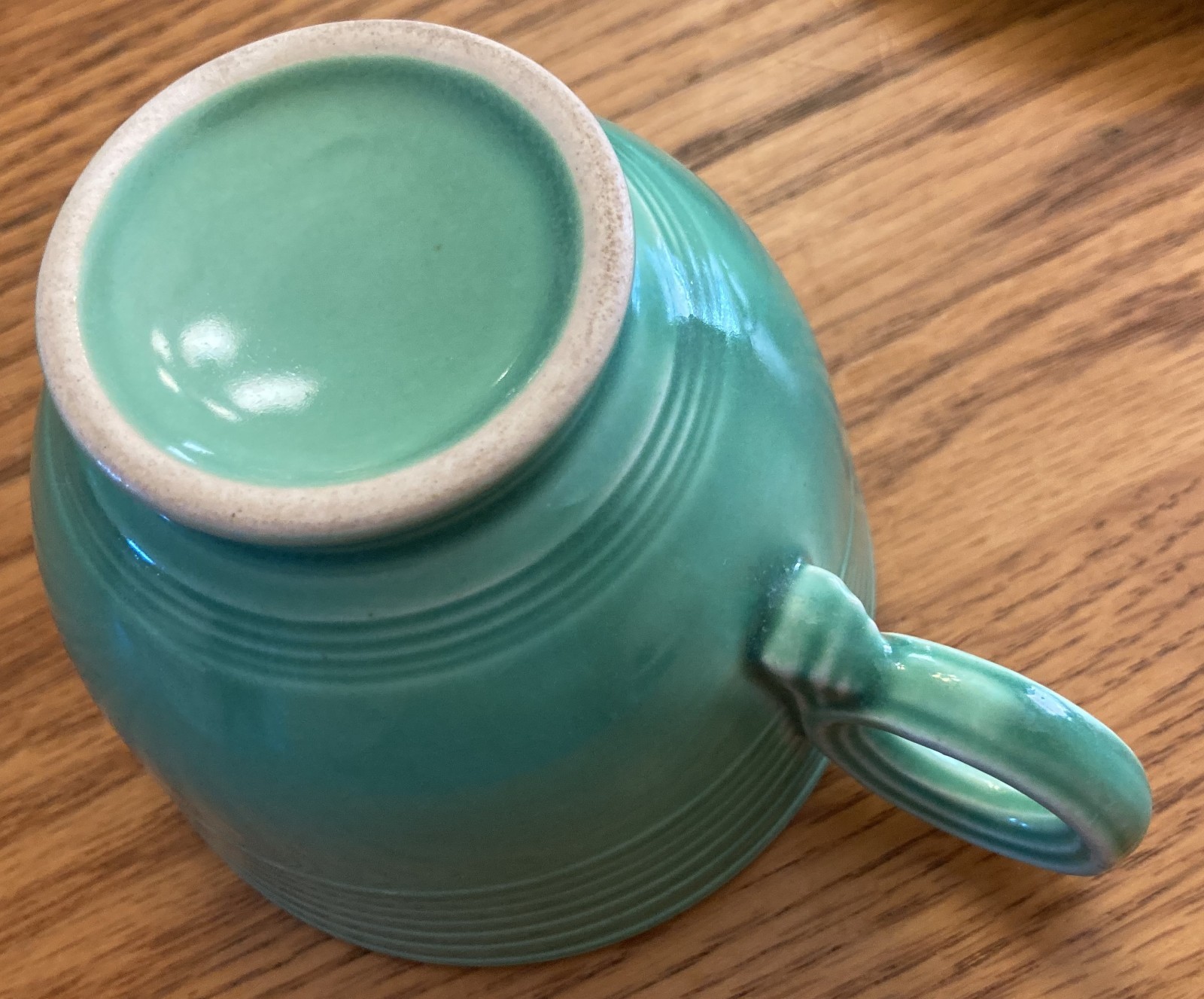 Vintage Fiestaware – Cup and saucer set in original green (exc.) (1936-1969)