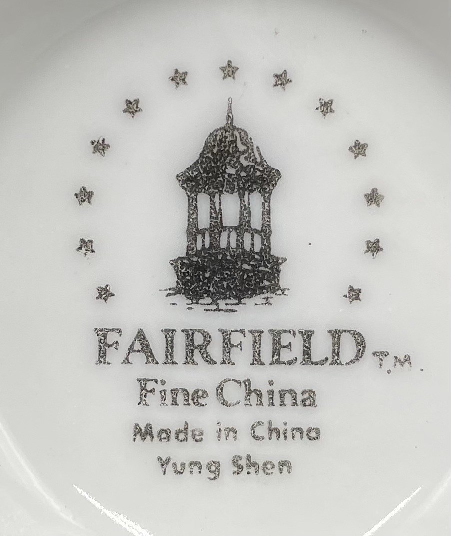 Fairfield Fine China Floral Mist Teacups With Gold Trim – Set Of 6 !!!