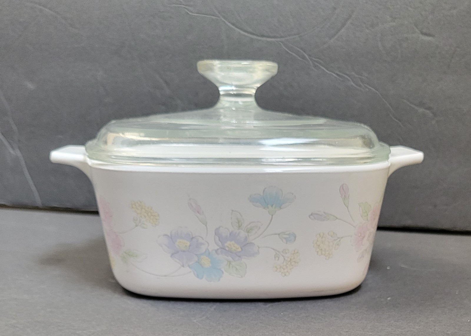 10pc Corning Pastel Bouquet Casserole Dishes and Lids EXC