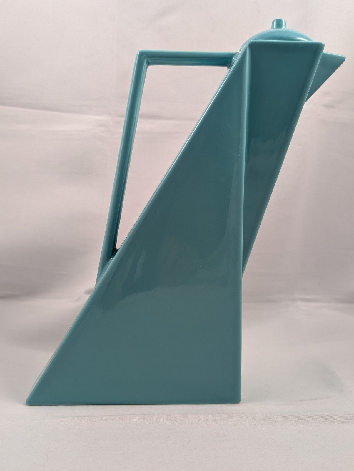 Salins Studio France TURQUOISE Tea Pot PIERRE CASENOVE Post Modern Memphis 1980