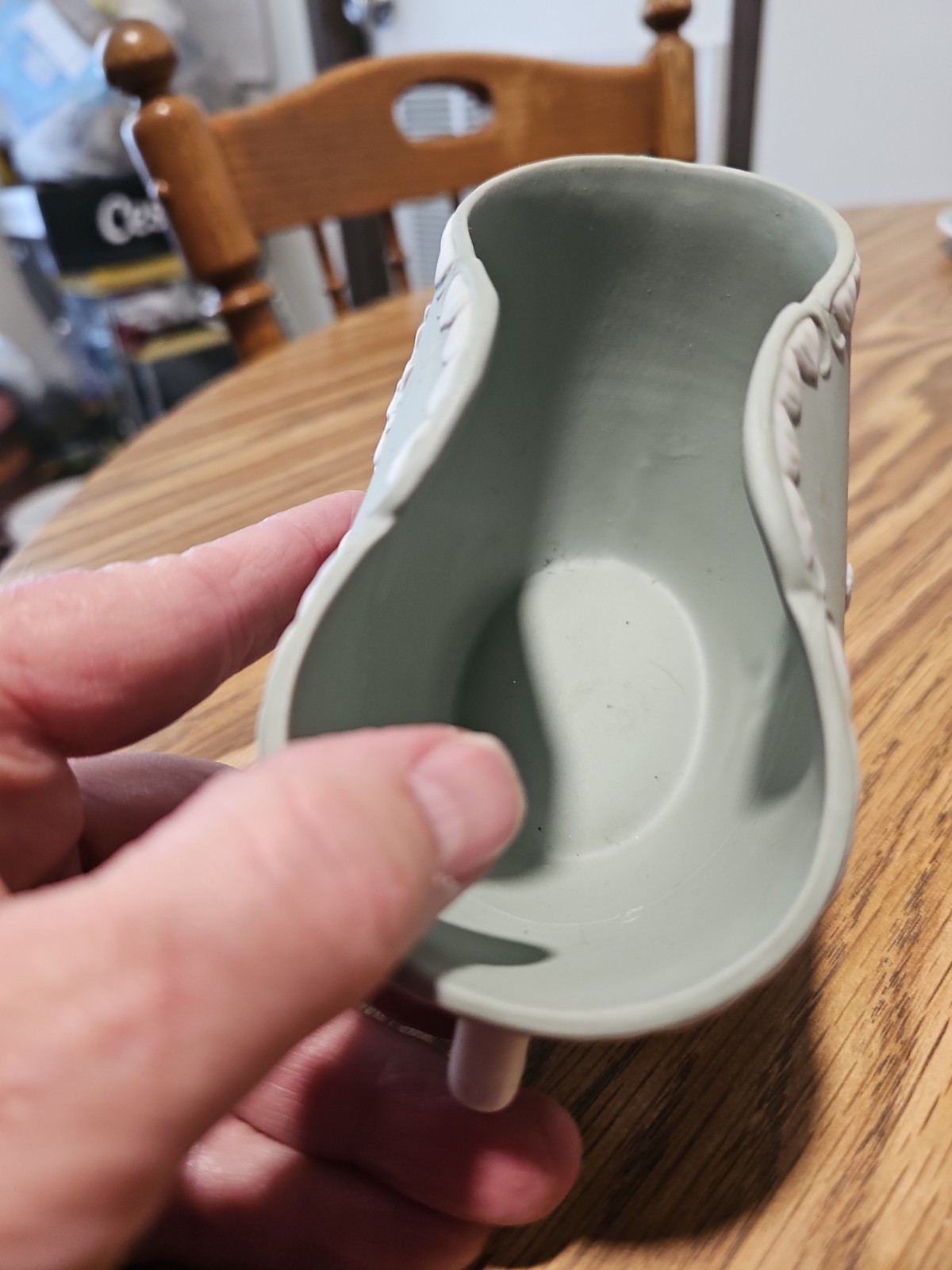 Jasperware Sage Green Dish