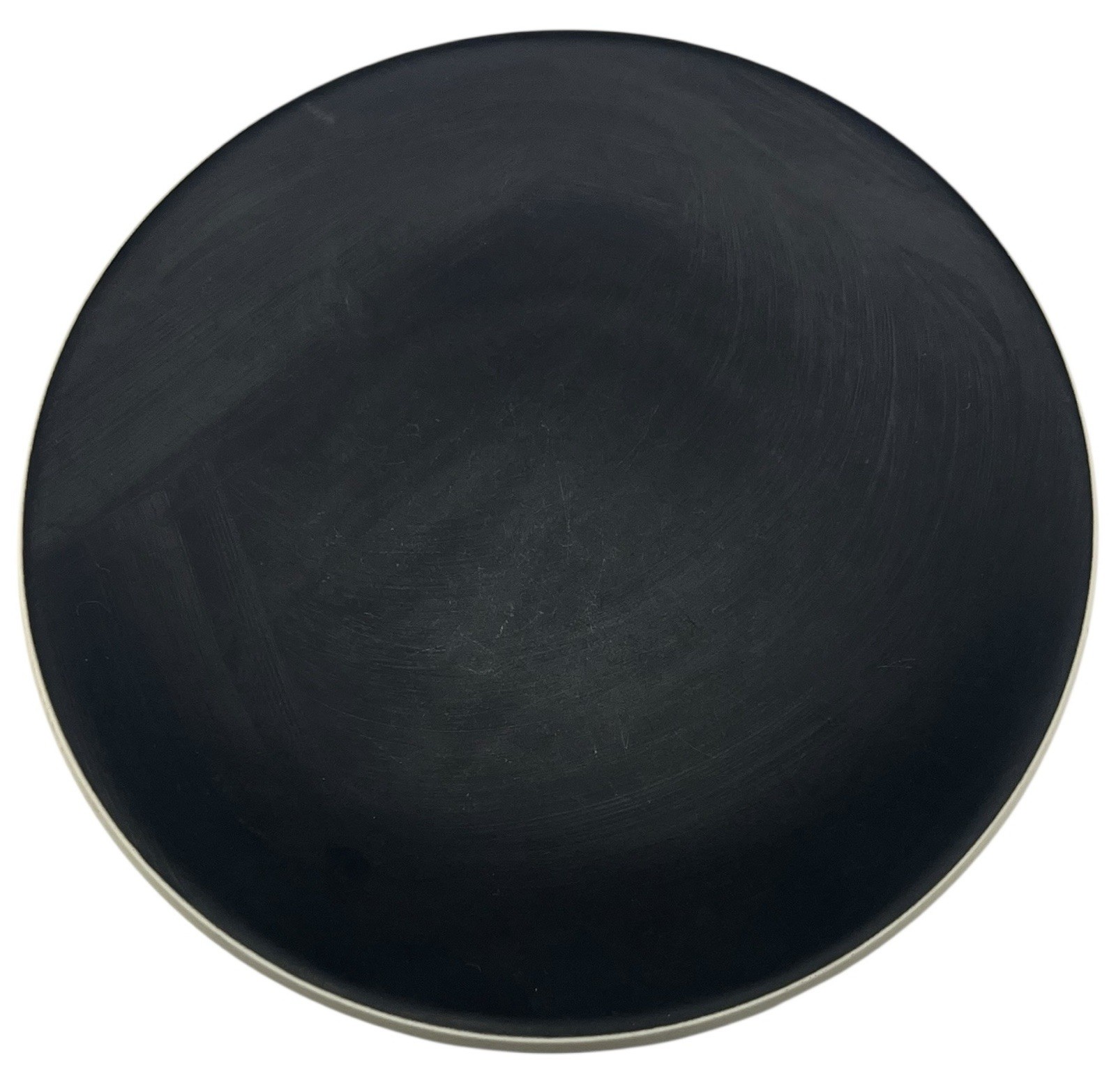 Sasaki Colorstone Salad Plate Matte Black Ceramic Japan 7.5” Excellent Condition