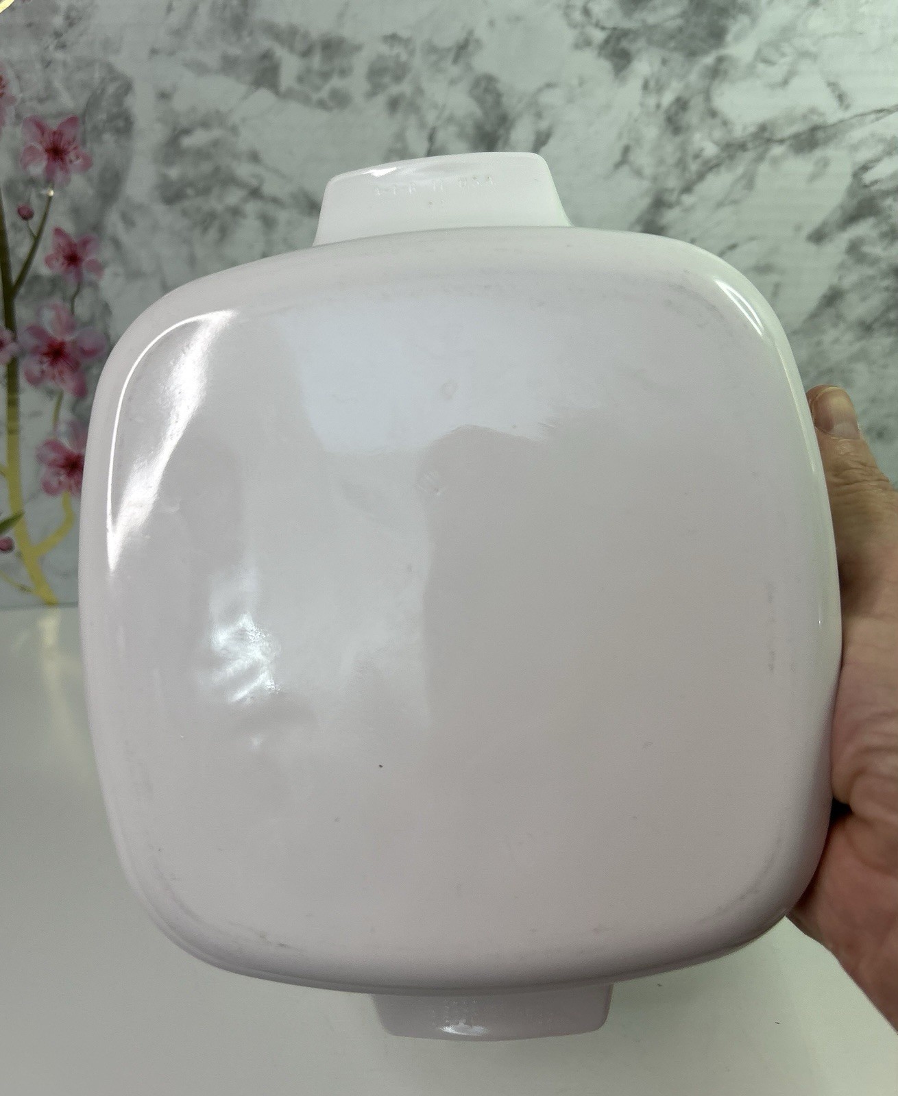 Vintage CorningWare Country Cottage A-1-BCasserole Dish W/Lid Hearts Flowers 1L