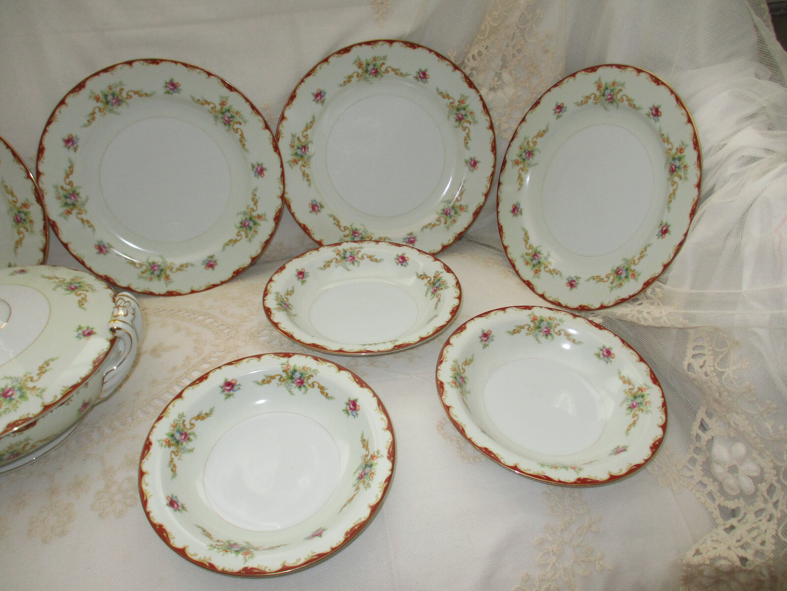 Vintage Harmony House “Wembley” Porcelain Dinner Set for 6 and Covered Tureen