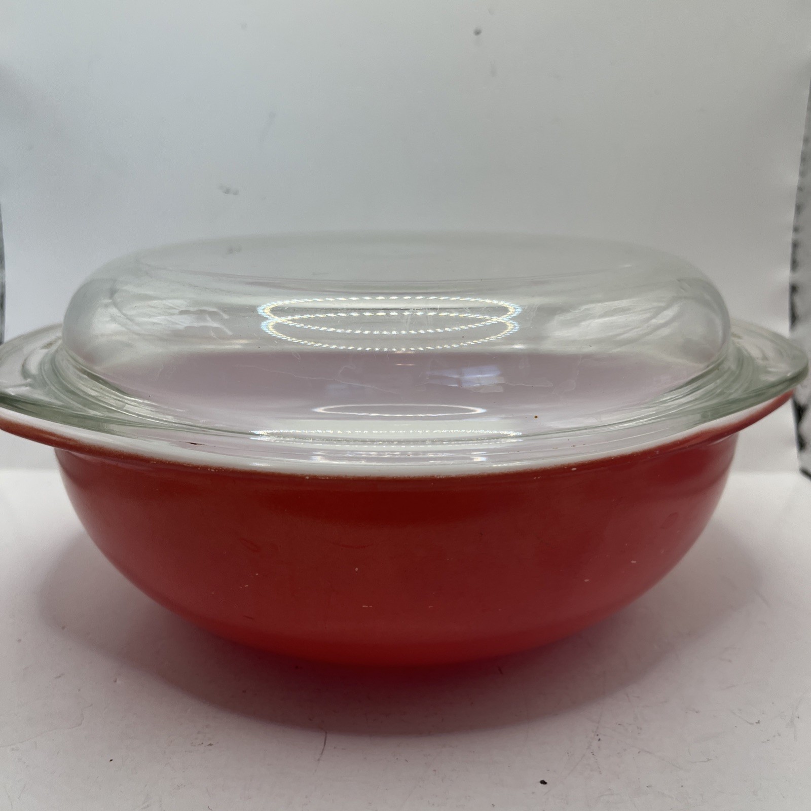 Pyrex 1970’s MCM pink nesting bowl Set Vintage With Lid