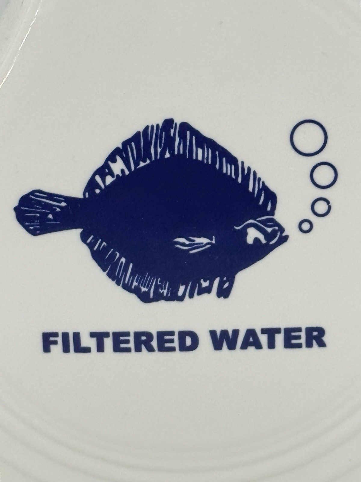 Fiesta White Exclusive Pitcher Filtered Water Fish Blue and White home decor Y2K