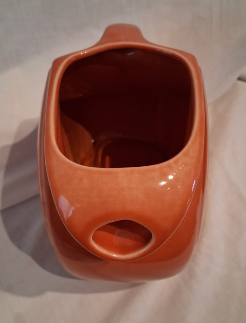 Fiesta 1936-1996 60th Anniversary Disk Pitcher Persimmon See Photos & Descriptio