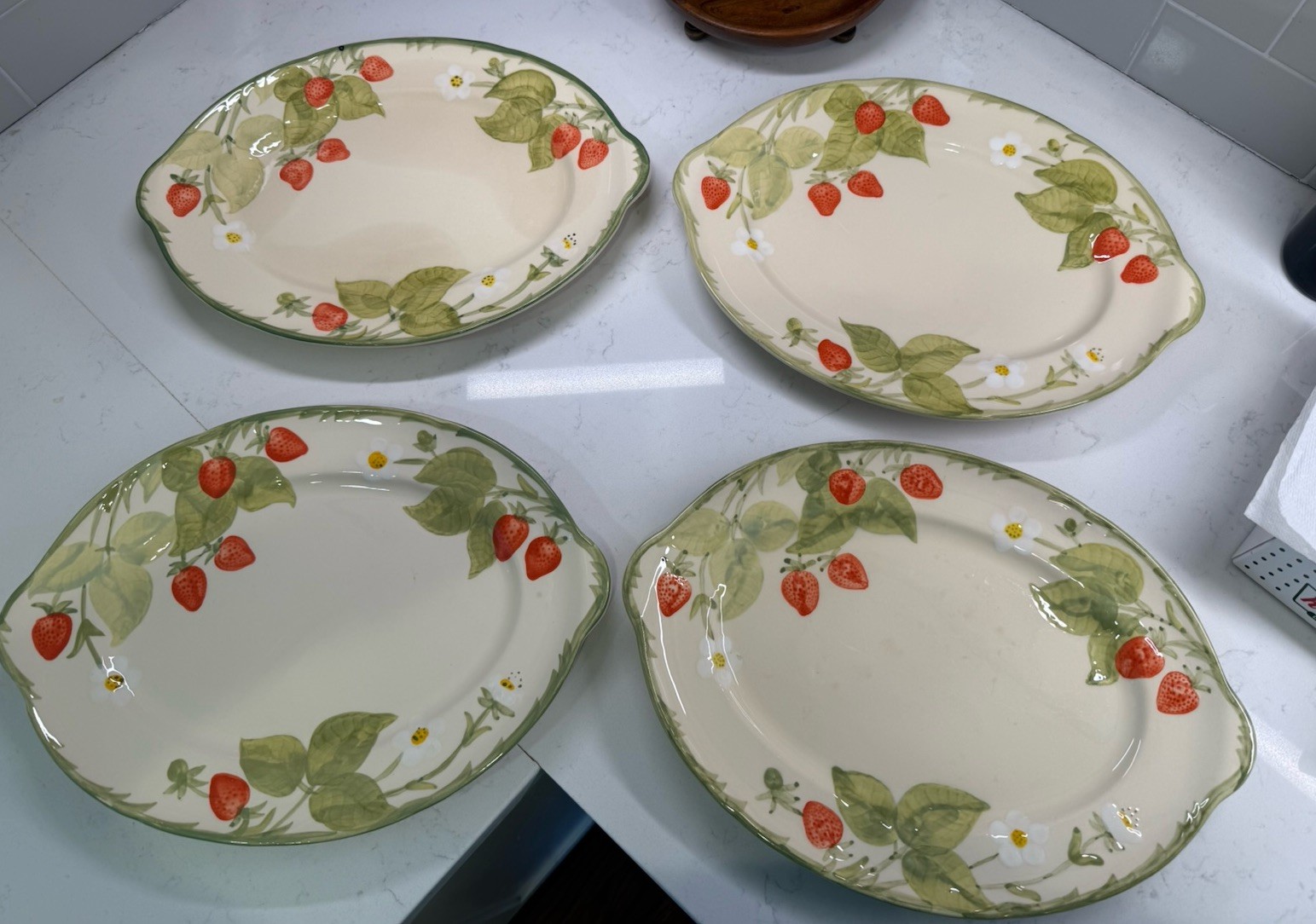 Franciscan Strawberry Fair Oval Platter