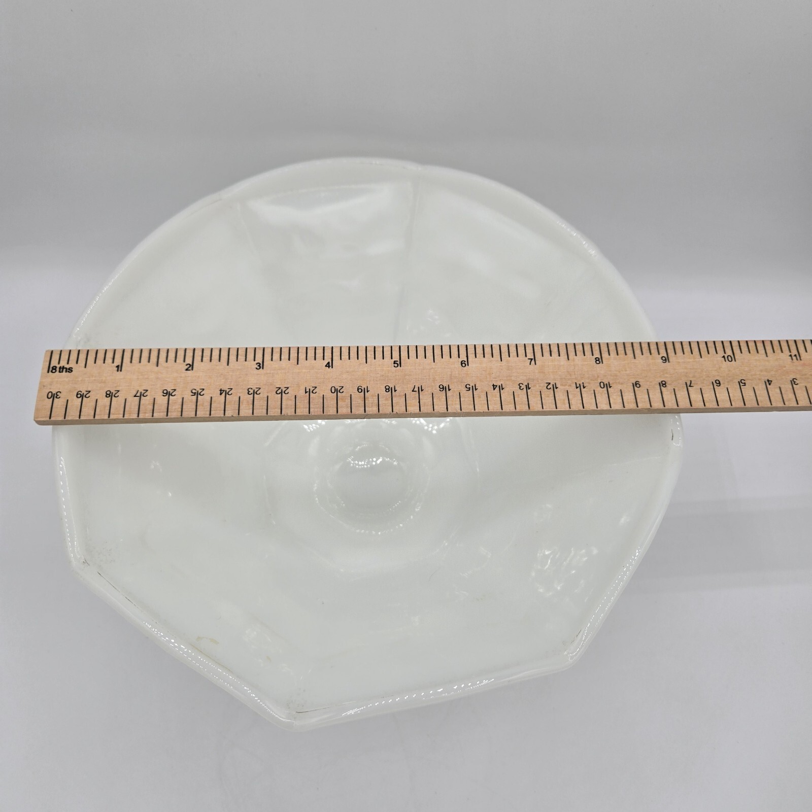 Vintage Indiana Glass Company Milk Glass Pedestal Bowl Grape Vine Collectible