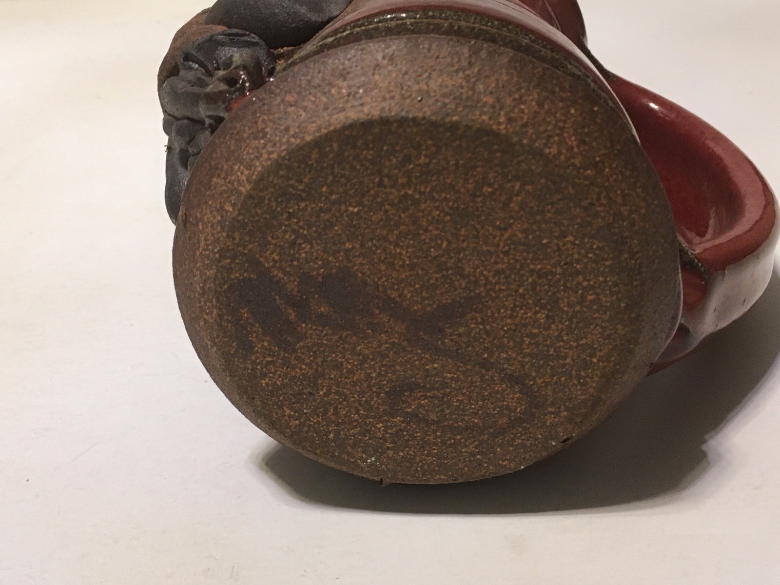 Mahon Ugly Funny Face Angry Devil Mug Signed Vtg Pottery Stoneware Moustache