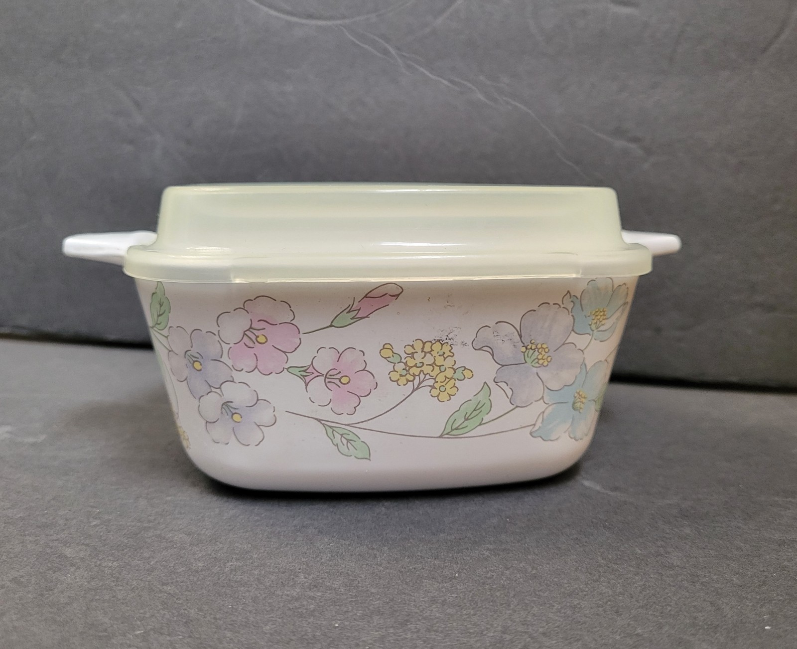 10pc Corning Pastel Bouquet Casserole Dishes and Lids EXC