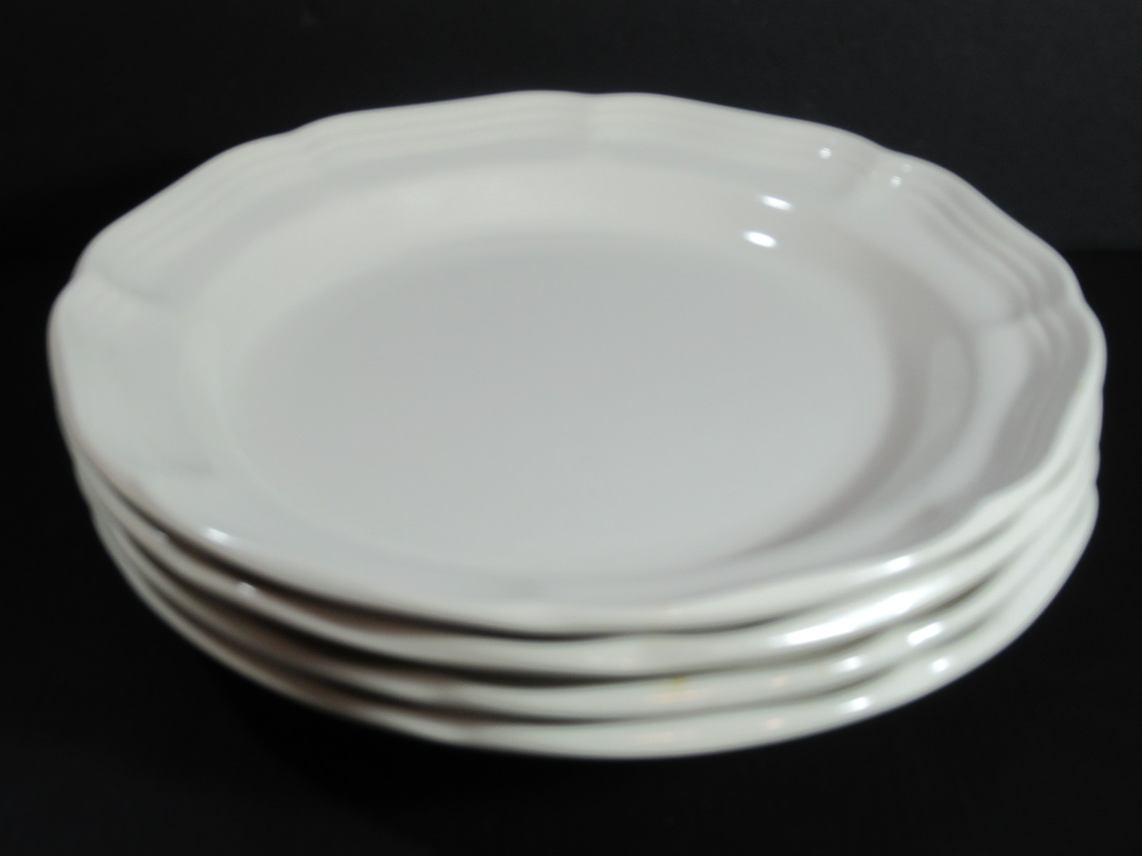Set of 4 Mikasa Scalloped Rim Edges Soup Salad 8″ Bowls French Countryside F9000